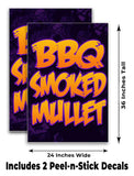 BBQ Smoked Mullet A-Frame Signs, Decals, or Panels
