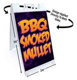 BBQ Smoked Mullet A-Frame Signs, Decals, or Panels