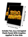 BBQ Snapper A-Frame Signs, Decals, or Panels