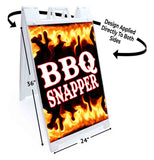 BBQ Snapper A-Frame Signs, Decals, or Panels