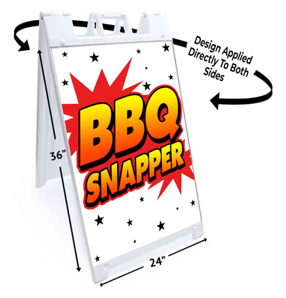 BBQ Snapper A-Frame Signs, Decals, or Panels