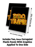 BBQ Tilapia A-Frame Signs, Decals, or Panels
