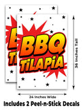 BBQ Tilapia A-Frame Signs, Decals, or Panels