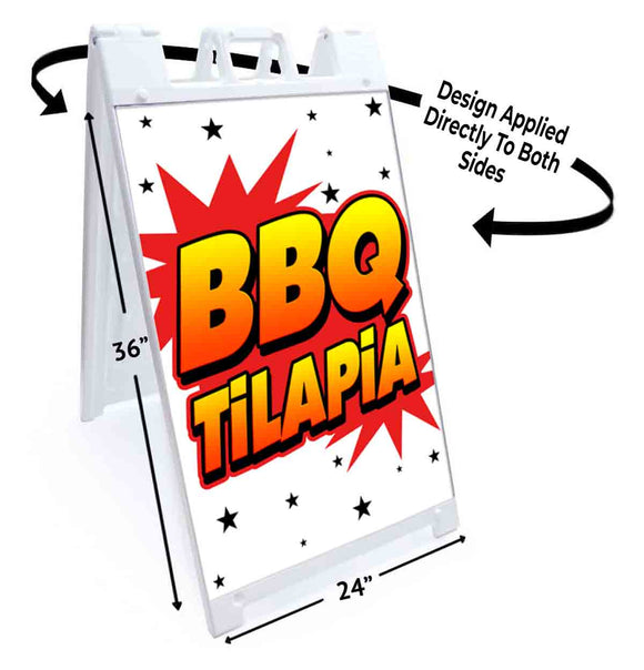 BBQ Tilapia A-Frame Signs, Decals, or Panels