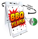 BBQ Tilapia A-Frame Signs, Decals, or Panels