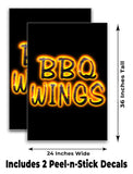 BBQ Wings A-Frame Signs, Decals, or Panels