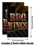 BBQ Wings A-Frame Signs, Decals, or Panels