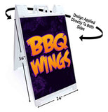 BBQ Wings A-Frame Signs, Decals, or Panels