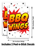 BBQ Wings A-Frame Signs, Decals, or Panels