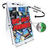We Buy Phones A-Frame Signs, Decals, or Panels