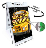 Back To School A-Frame Signs, Decals, or Panels