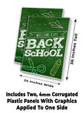 Back To School A-Frame Signs, Decals, or Panels