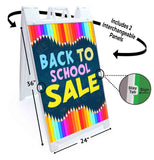 Back To School Sale A-Frame Signs, Decals, or Panels