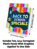 Back To School Specials A-Frame Signs, Decals, or Panels