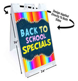 Back To School Specials A-Frame Signs, Decals, or Panels