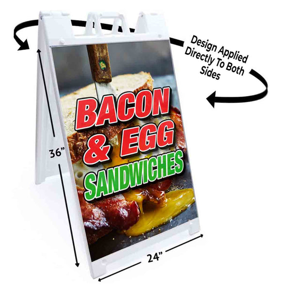 Bacon Egg Sandwiches A-Frame Signs, Decals, or Panels