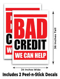 Bad Credit We Can Help A-Frame Signs, Decals, or Panels