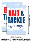 Bait and Tackle A-Frame Signs, Decals, or Panels
