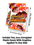 Barbeque Chicken A-Frame Signs, Decals, or Panels