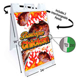 Barbeque Chicken A-Frame Signs, Decals, or Panels