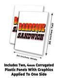 Barbeque Sandwich A-Frame Signs, Decals, or Panels