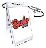 Barber Shop A-Frame Signs, Decals, or Panels