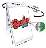 Barber Shop A-Frame Signs, Decals, or Panels