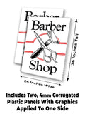 Barber Shop A-Frame Signs, Decals, or Panels