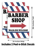 Barber Shop Walk Ins A-Frame Signs, Decals, or Panels
