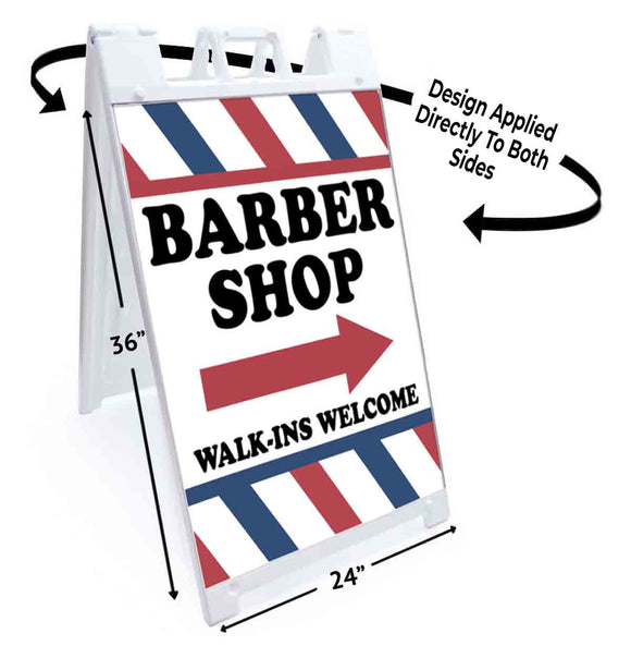 Barber Shop Walk Ins A-Frame Signs, Decals, or Panels