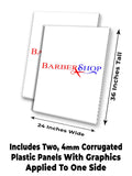 Barber Shop A-Frame Signs, Decals, or Panels