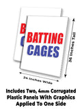 Batting Cages A-Frame Signs, Decals, or Panels