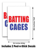 Batting Cages A-Frame Signs, Decals, or Panels