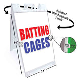 Batting Cages A-Frame Signs, Decals, or Panels