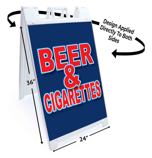 Beer and Cigarettes A-Frame Signs, Decals, or Panels