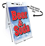 Beer and Soda A-Frame Signs, Decals, or Panels