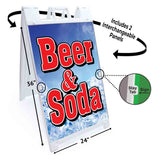 Beer and Soda A-Frame Signs, Decals, or Panels