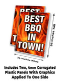 Best BBQ In Town A-Frame Signs, Decals, or Panels