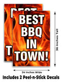 Best BBQ In Town A-Frame Signs, Decals, or Panels