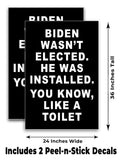 Biden Like A Toilet A-Frame Signs, Decals, or Panels