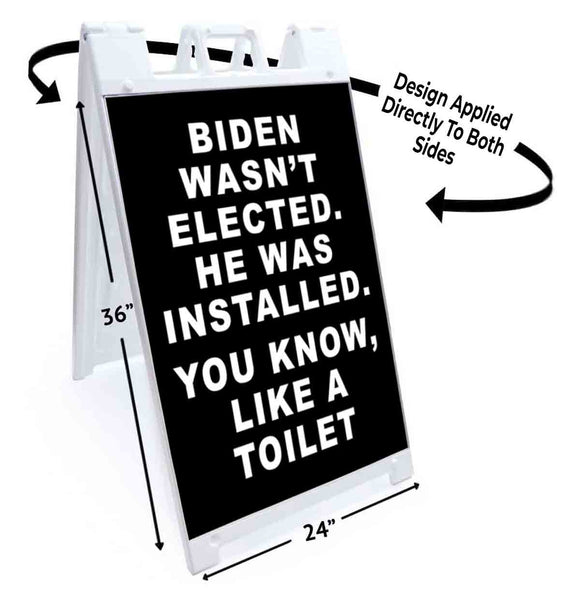 Biden Like A Toilet A-Frame Signs, Decals, or Panels