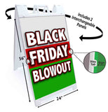 Black Friday Blowout A-Frame Signs, Decals, or Panels