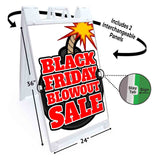 Black Friday Blowout A-Frame Signs, Decals, or Panels