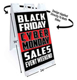 Black Friday Cyber Monday A-Frame Signs, Decals, or Panels
