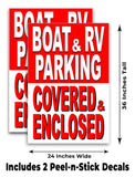 Boat Rv Parking A-Frame Signs, Decals, or Panels