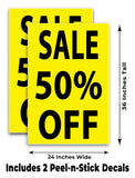 Sale 50% Off A-Frame Signs, Decals, or Panels