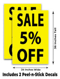 Sale 5% Off A-Frame Signs, Decals, or Panels
