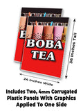 Boba Tea A-Frame Signs, Decals, or Panels