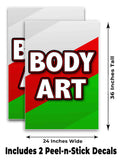 Body Art A-Frame Signs, Decals, or Panels