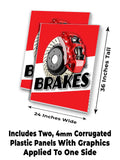 Brakes A-Frame Signs, Decals, or Panels